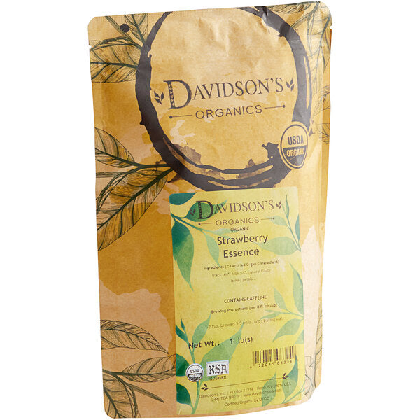 Davidson's Organic Strawberry Essence Loose Leaf Tea 1 lb.