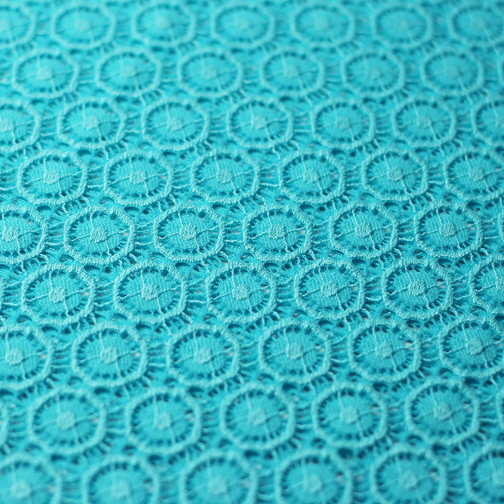 Victorian Stretch Lace Nylon Spandex Fabric - Multiple Colors, Polka Dot Lace, 58/60" Width, 170 GSM (1 Yard)