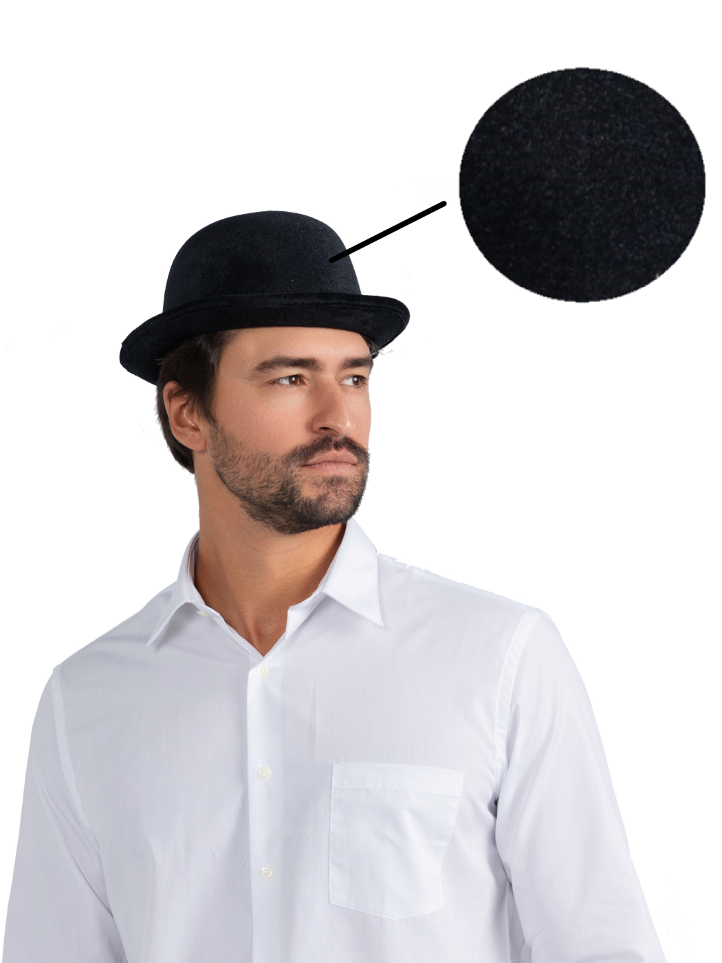 Velvet Derby Hat Costume Accessory - Adults