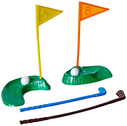 Oasis Supply 6-Piece Golf Green with Clubs and Flag Cake Set - Choose 3 or 36 Sets
