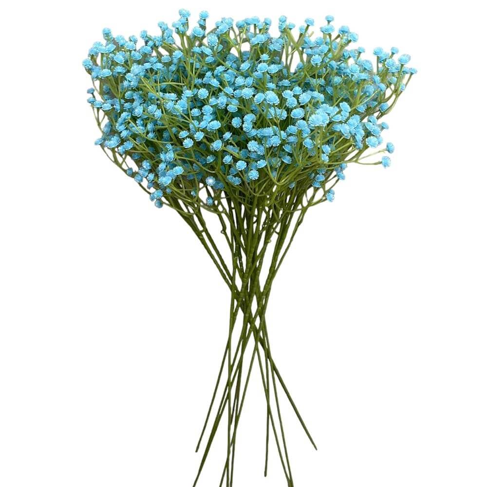 Artificial Flowers Baby's Breath Baby Blue