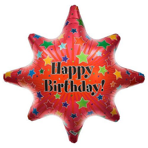 Birthday Burst Foil Balloon