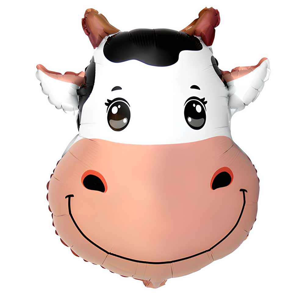 Cow Head Foil Balloon