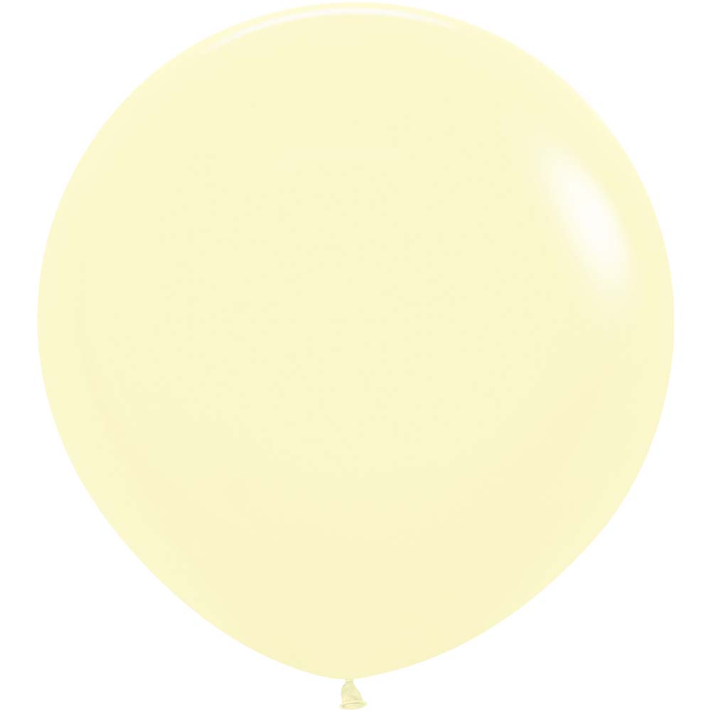 Latex Balloons 24 Inch Pastel Matte Yellow