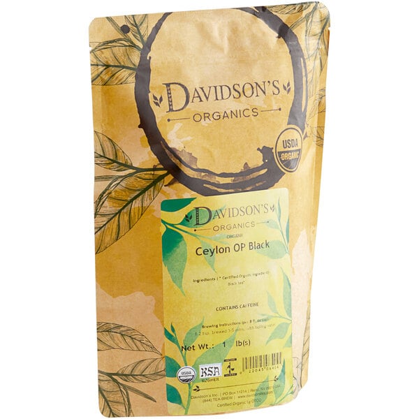 Davidson's Organic Ceylon Orange Pekoe Black Loose Leaf Tea 1 lb.