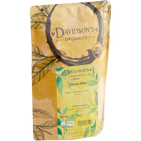 Davidson's Organic Cacao Nibs Herbal Loose Leaf Tea 1 lb.
