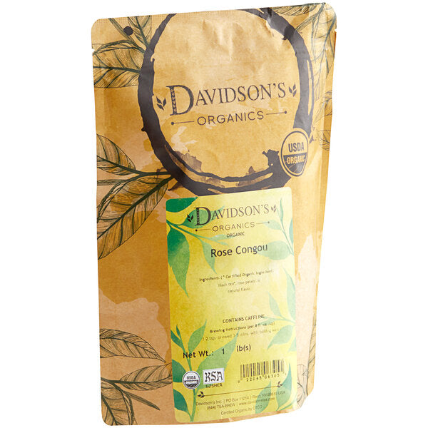 Davidson's Organic Rose Congou Loose Leaf Tea 1 lb.
