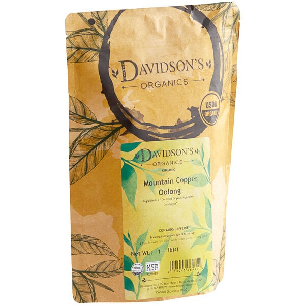 Davidson's Organic Mountain Copper Oolong Loose Leaf Tea 1 lb.