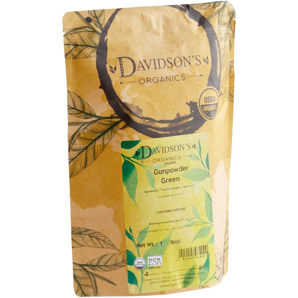 Davidson's Organic Gunpowder Green Loose Leaf Tea 1 lb.