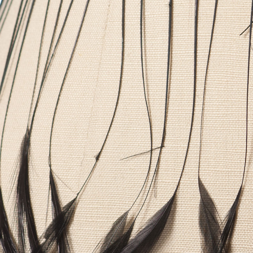 4.5" Black Feather Fringe