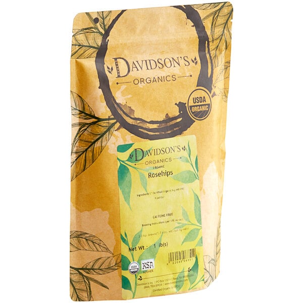 Davidson's Organic Rosehips Herbal Loose Leaf Tea 1 lb.