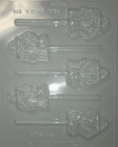 Witch with Cauldron Chocolate Sucker Mold - IL679