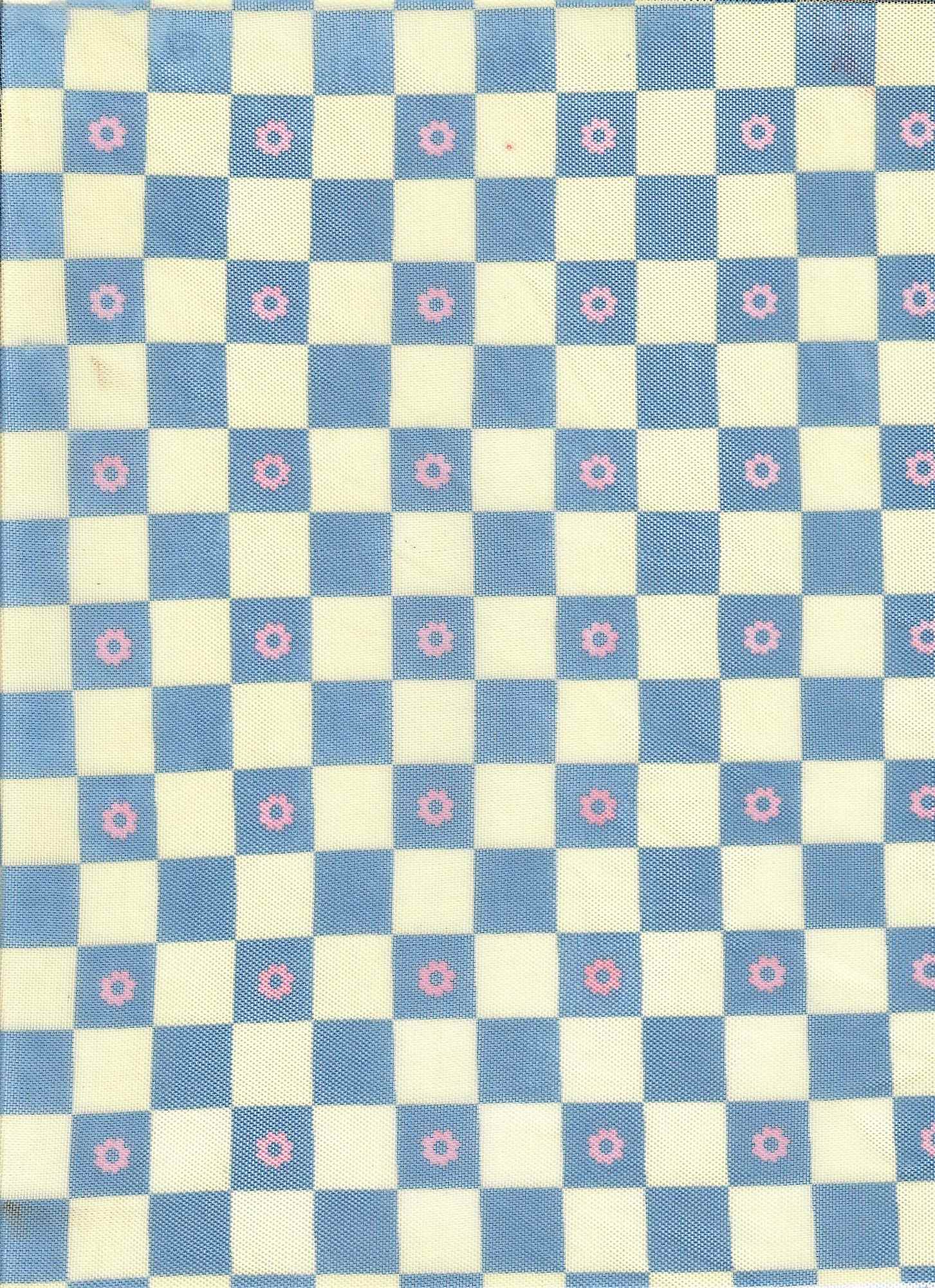 1 Yard Flower Checker Mesh Knit Fabric Lightweight Stretch 54 Inches Wide