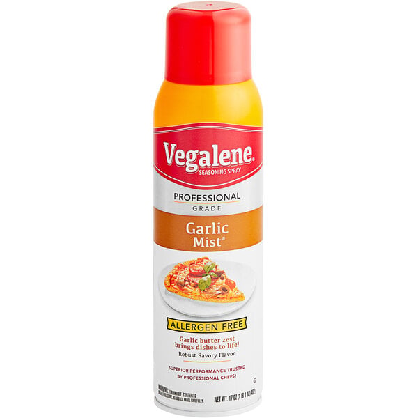 Vegalene 17 oz. Zesty Garlic Mist Cooking and Seasoning Spray - 6/Case