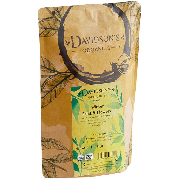 Davidson's Organic Winter Fruit and Flowers Herbal Loose Leaf Tea 1 lb.