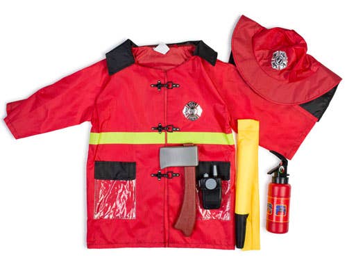 Fire Fighter Role Play Dress Up Costume Set