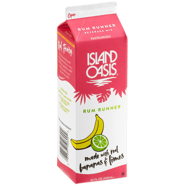 Island Oasis Rum Runner Frozen Beverage Mix 32 fl. oz. - 12/Case