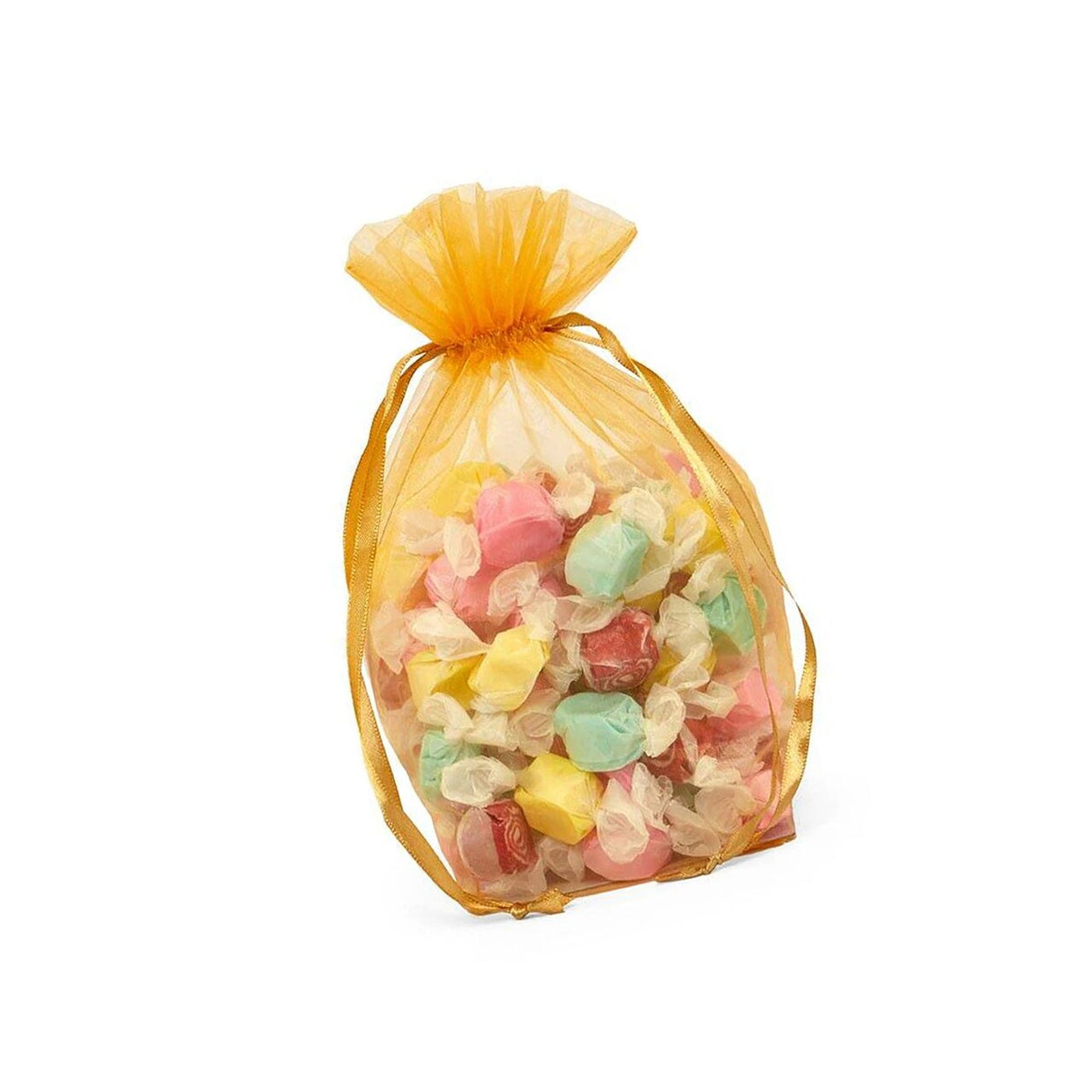 Cardboard Square Bottom Organza Bags 4'' x 4'' x 9 1/2'' for Party Favors