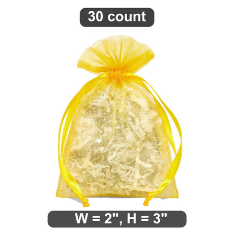 Mini Organza Bags 2” x 3” for Party Favors