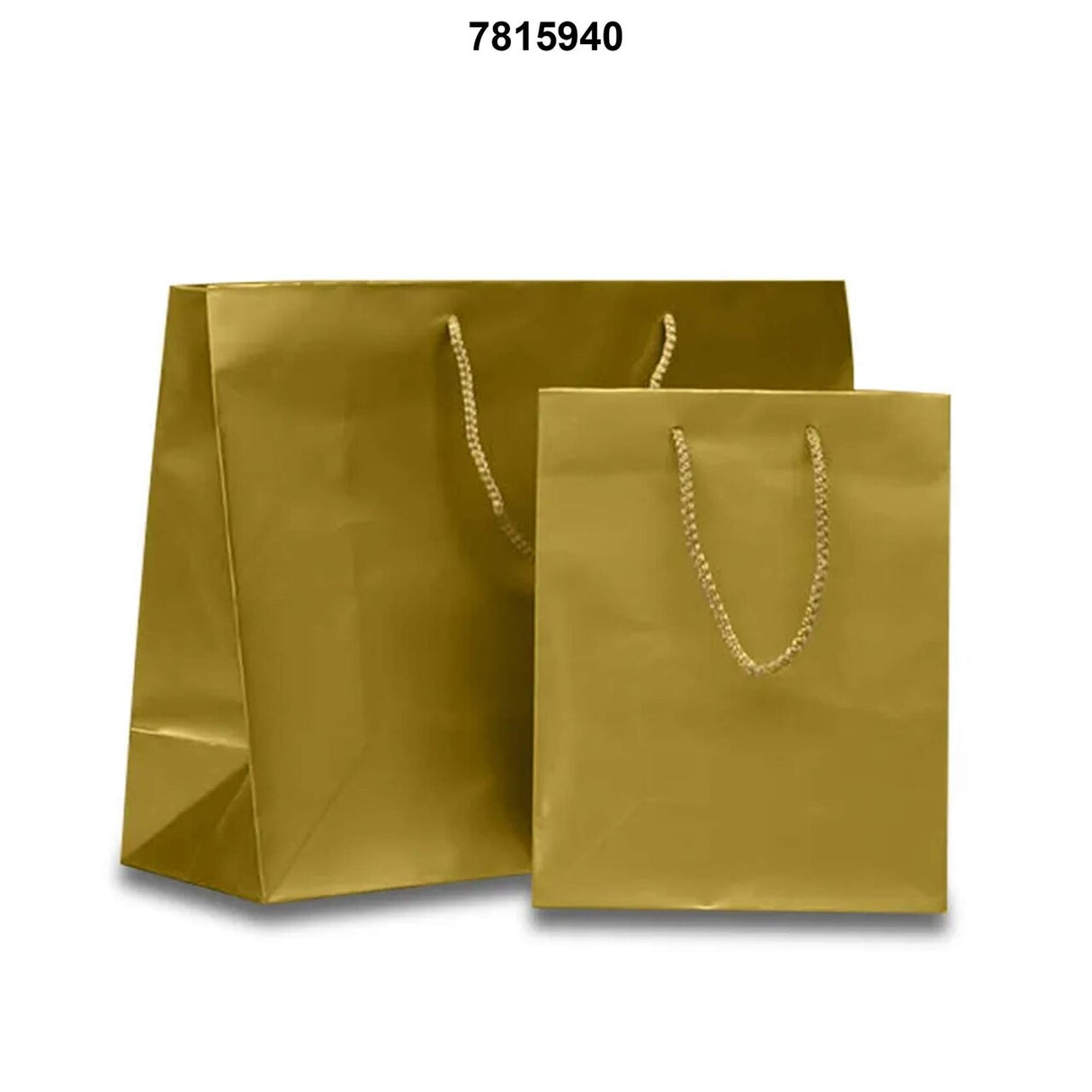 Compact and Durable Glossy Paper Euro Totes 8'' x 4'' x 10''