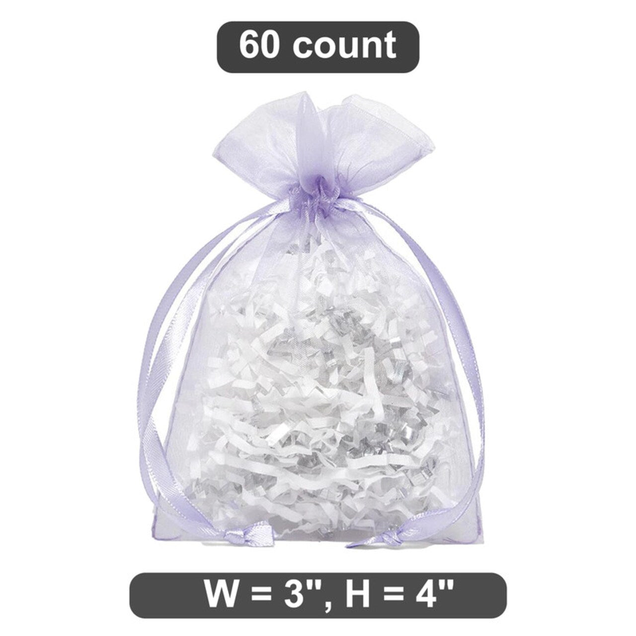 Tiny Organza Bags 3” x 4” for Delicate Wrapping