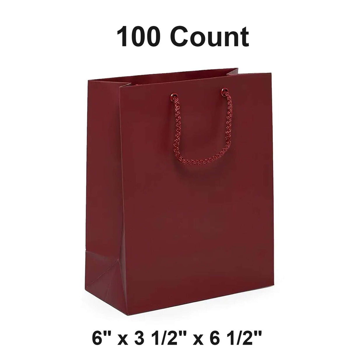 Fashionable Matte Euro Tote 6" x 3 1/2" x 6 1/2"