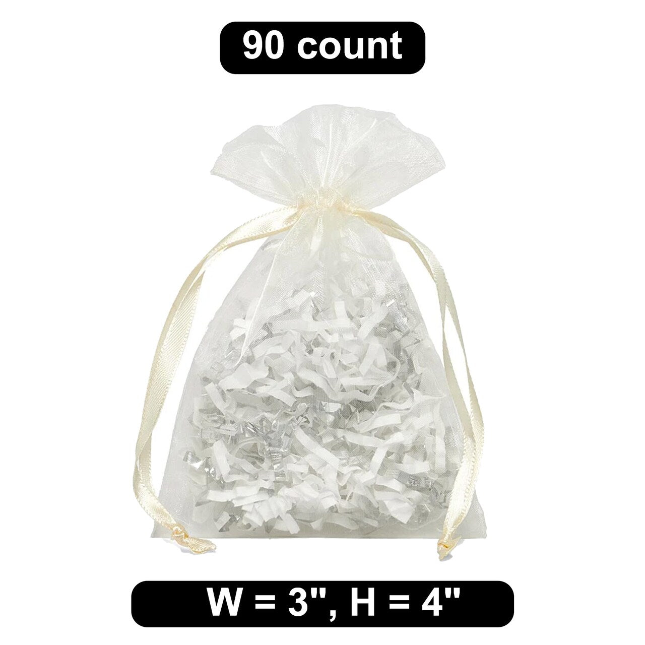 3" x 4" Organza Bag Small and Practical Gift Bag