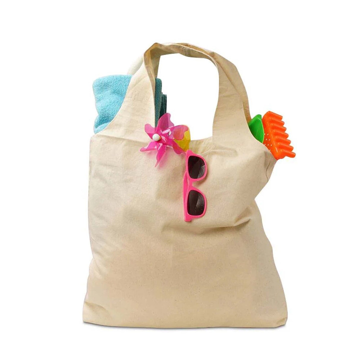 Natural Cotton Tote Bag 18'' x 2'' x 17'' Durable Design