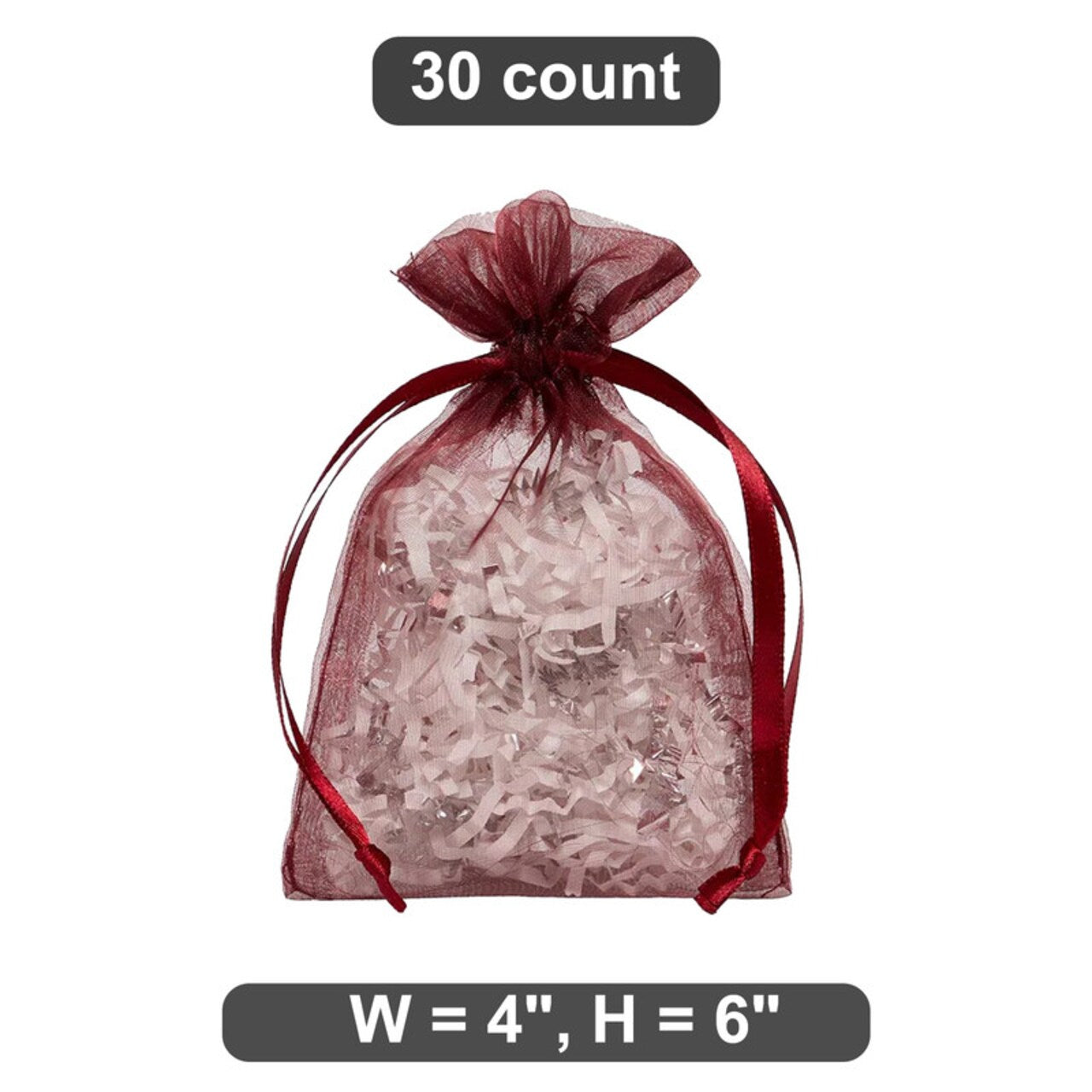 4" x 6" Organza Bag Elegant Gift Wrapping Option