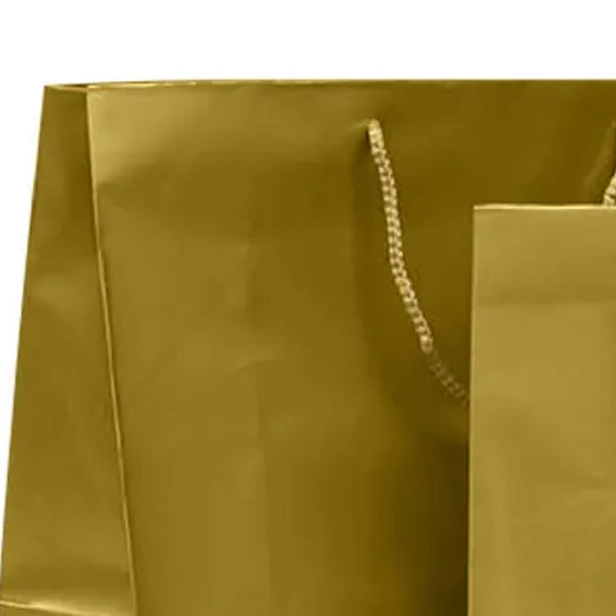 Compact and Durable Glossy Paper Euro Totes 8'' x 4'' x 10''