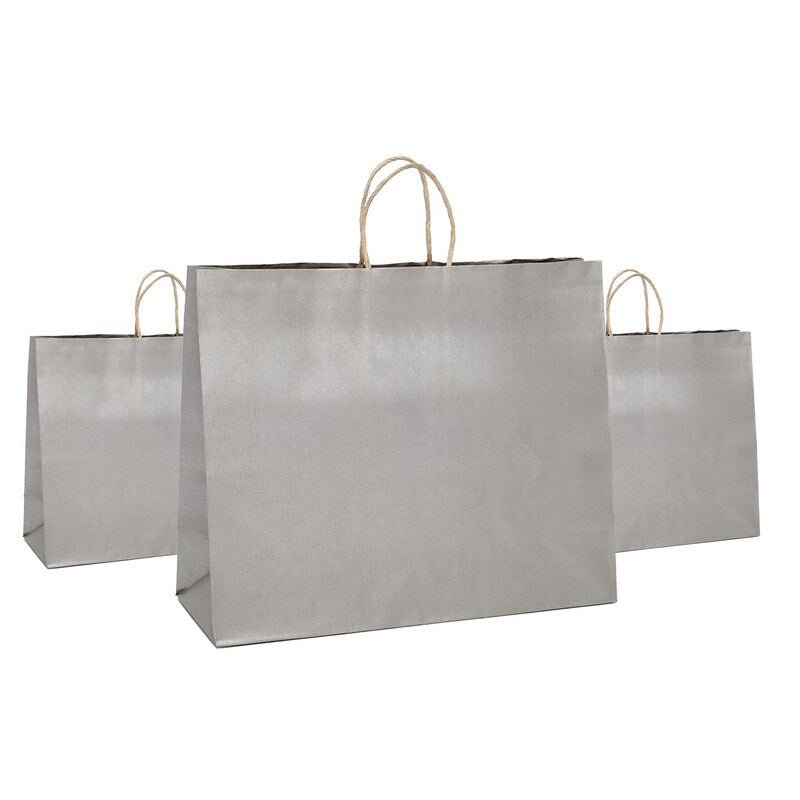 Metallic Shopping Bag Durable 16" x 6" x 18 1/2"