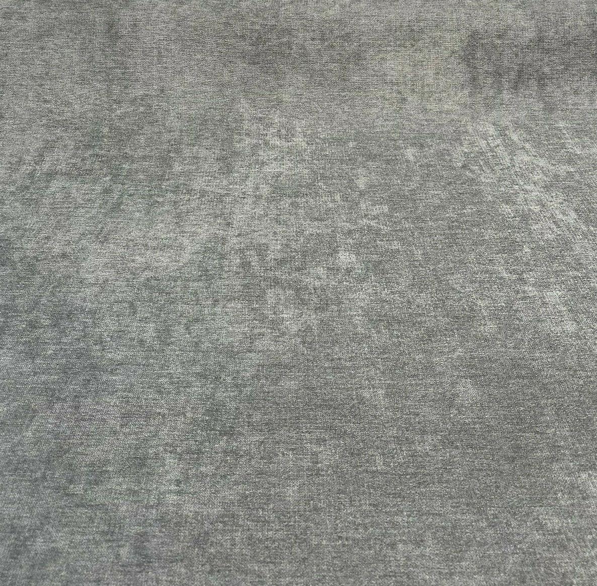 Fabricut Sensation Smoke Polyester Chenille Fabric - Smoke Gray, Very Heavyweight, 54" Width (1 Yard)