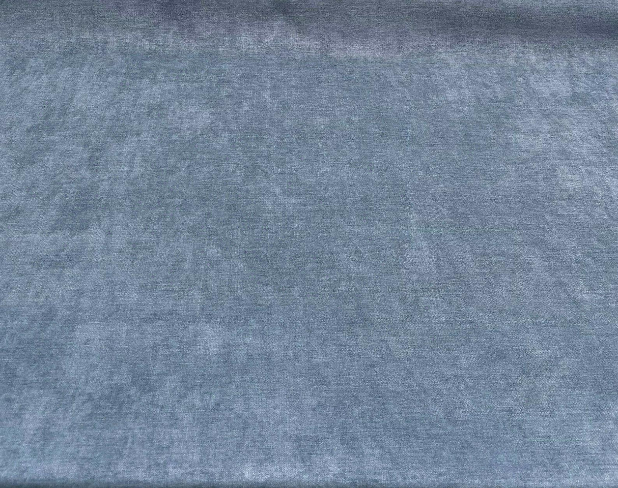 Fabricut Sensation Blue Chenille Fabric - Blue, Very Heavyweight, 54" Width (1 Yard)