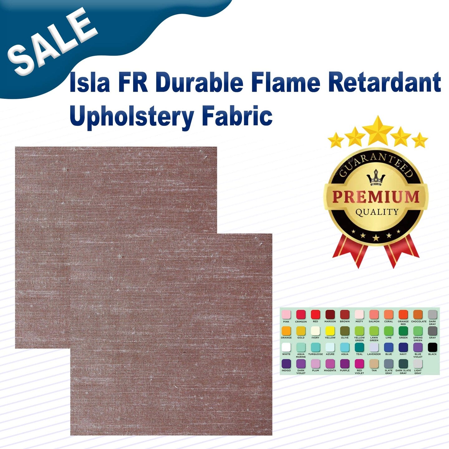 Isla FR Durable, Flame Retardant Upholstery Fabric