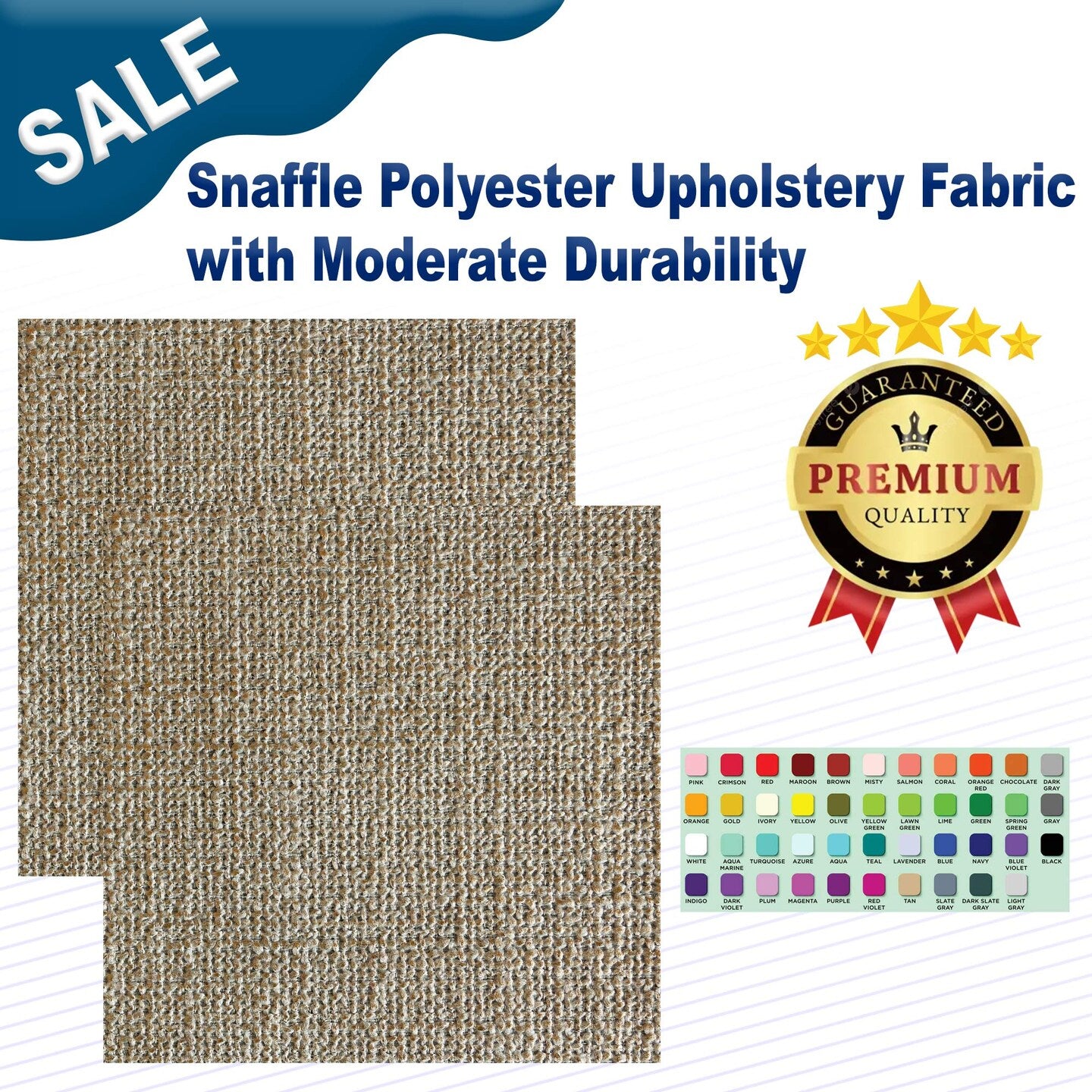 Snaffle Polyester Upholstery Fabric with Moderate Durability