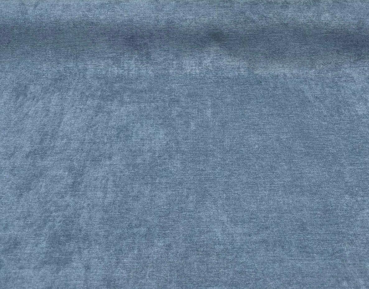 Fabricut Sensation Blue Chenille Fabric - Blue, Very Heavyweight, 54" Width (1 Yard)