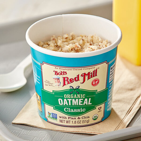 Bob's Red Mill Classic Gluten-Free Organic Single Serving Oatmeal Cup - 12/Case