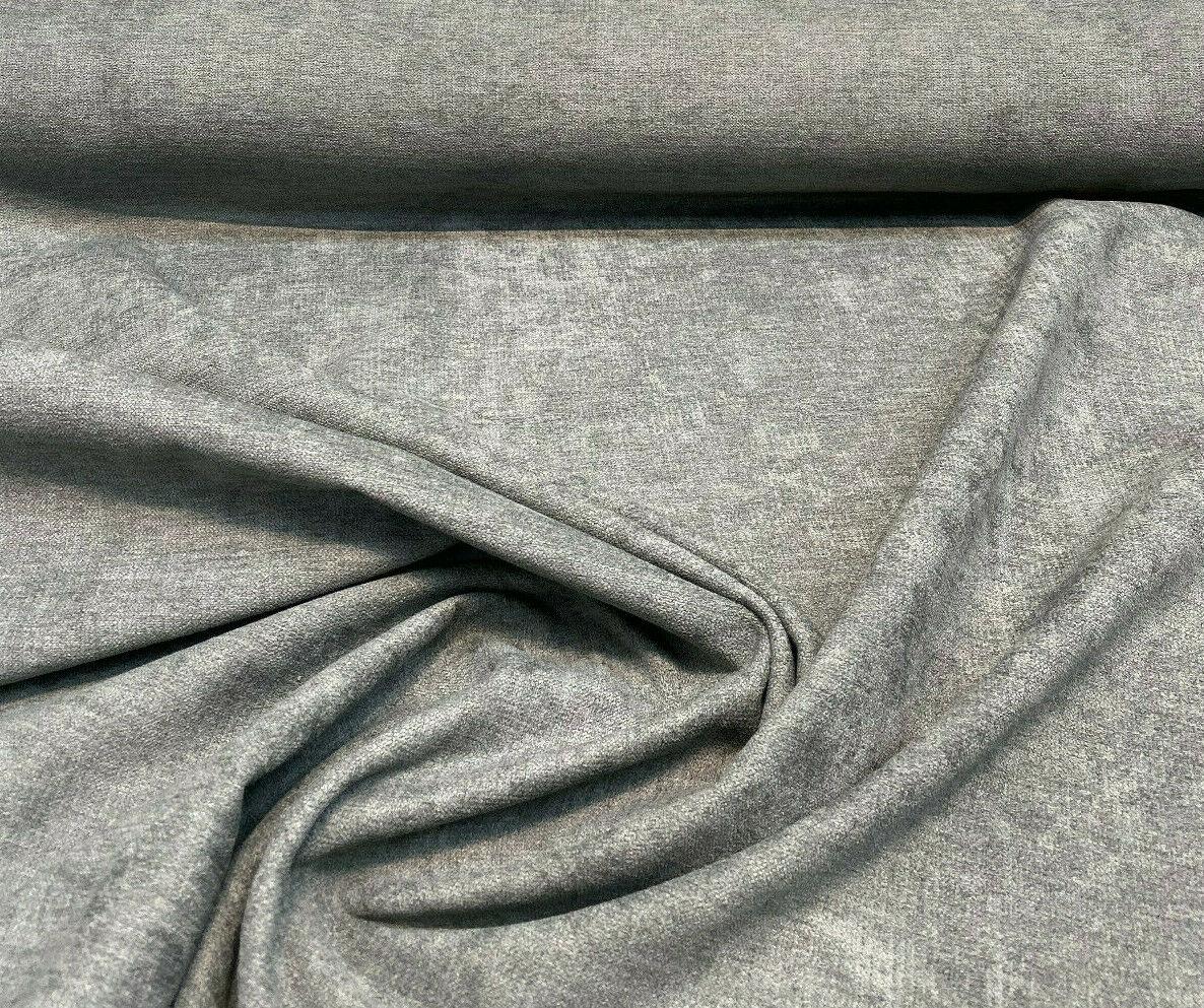 Sensation Polyester Chenille Upholstery Fabric - Pewter, 54" Width (1 Yard)
