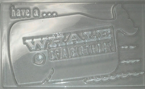 Whale Birthday Card Chocolate Mold