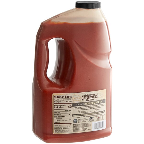 Cattlemen's Smoky Base BBQ Sauce 1 Gallon - 4/Case
