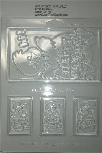 Hatching Chick Birthday Card Chocolate Mold - IL759