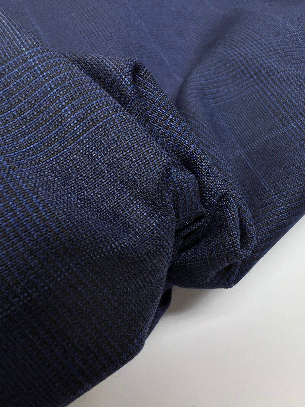 Polyamide Blend Striped Checked Fabric