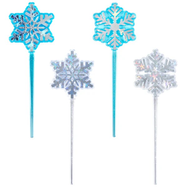 Snowflakes Skewer themed Cupcake Cake Decorating pics 12 set