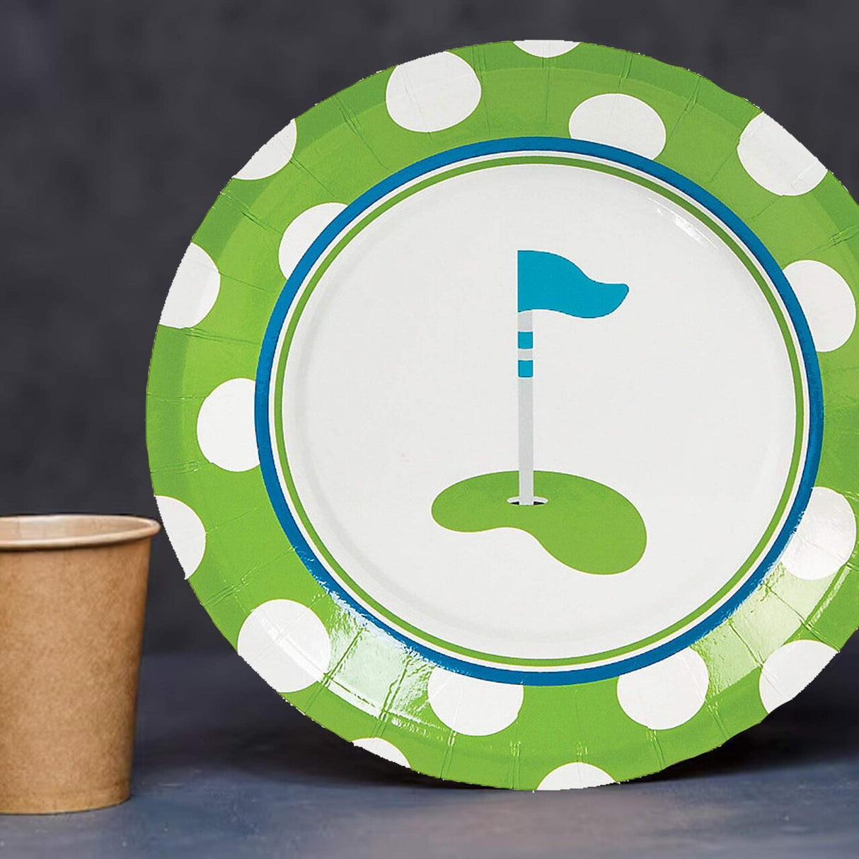 8 Ct. Golf Par-Tee Paper Dessert Plates 7" Golf Party Plates