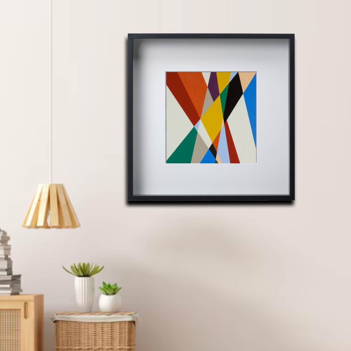 Black Frame with Mount, 19¾x19¾" – Deep Frame, No-Nail Hanging, Gallery Ready!