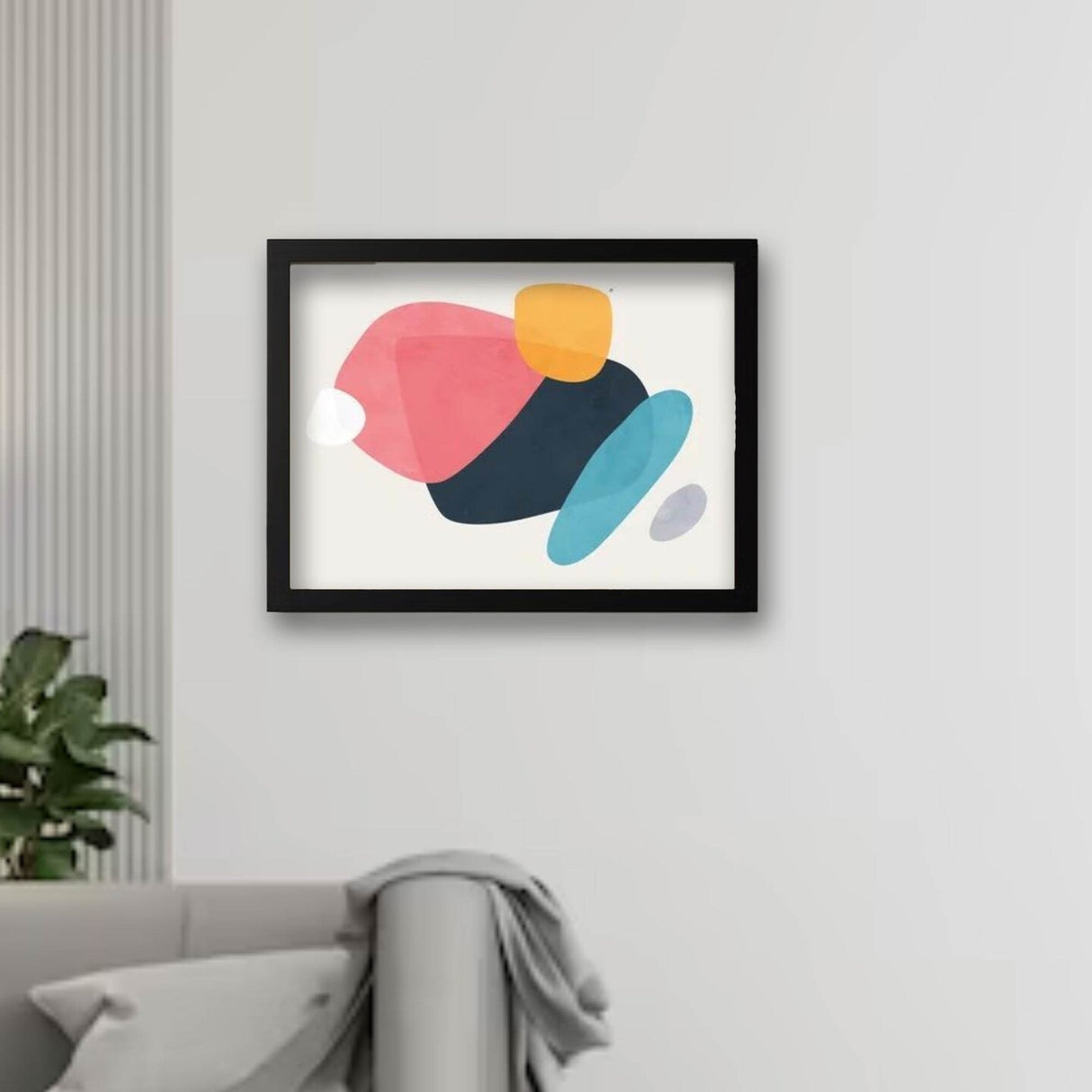 Versatile Frame with Mount – Hang Horizontally or Vertically, Easy No-Nail Setup!