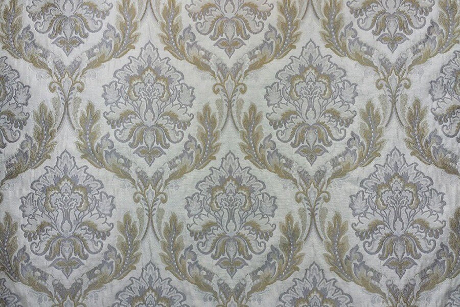 1 Yard Leesburg Upholstery Fabric with Striking Repeat Design
