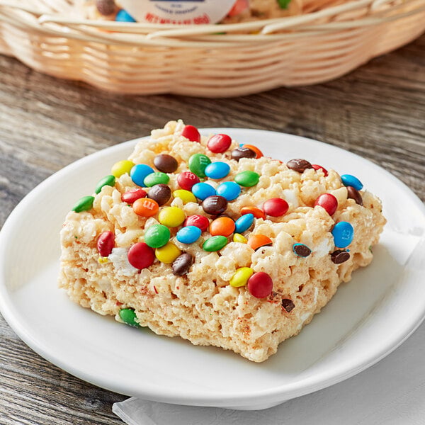Best Maid Individually Wrapped Marshmallow Crispy Bar with M&M's® 3.4 oz. - 24/Case