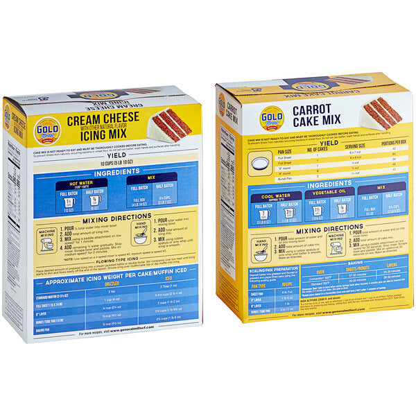 Gold Medal Carrot Cake Mix with Cream Cheese Icing Mix 4.96 lb. - 6/Case