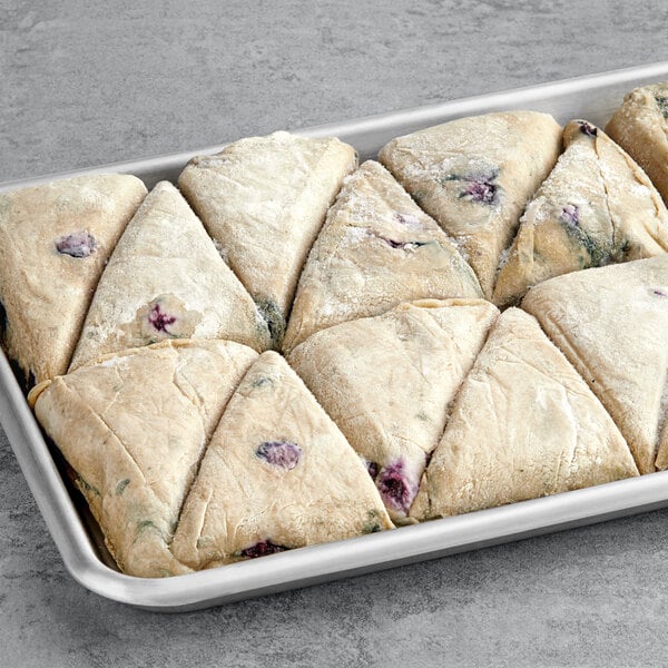 David's Cookies Blueberry Scone Dough 4 oz. - 80/Case